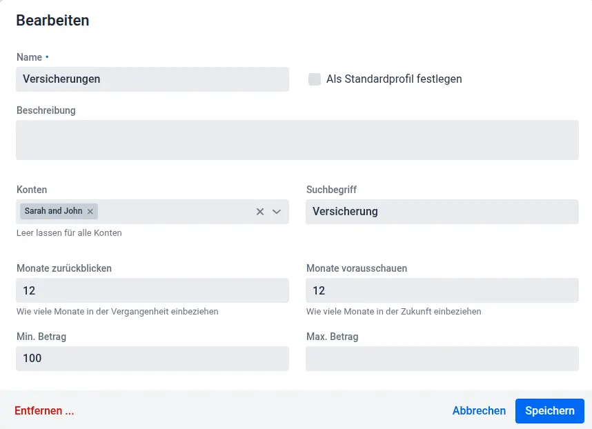 Screenshot der apocha-App mit neuen Kalendereinstellungen